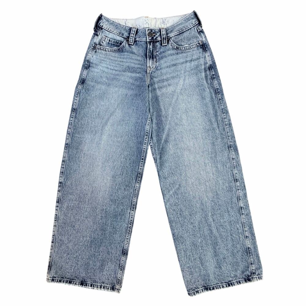NWT Hollister Y2K Low-Rise Super Baggy Jeans Size 30W tagged 28W McBling Grunge - Picture 2 of 14